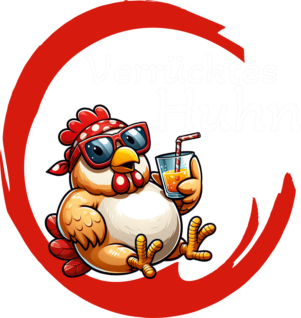 Verrücktes Huhn Logo